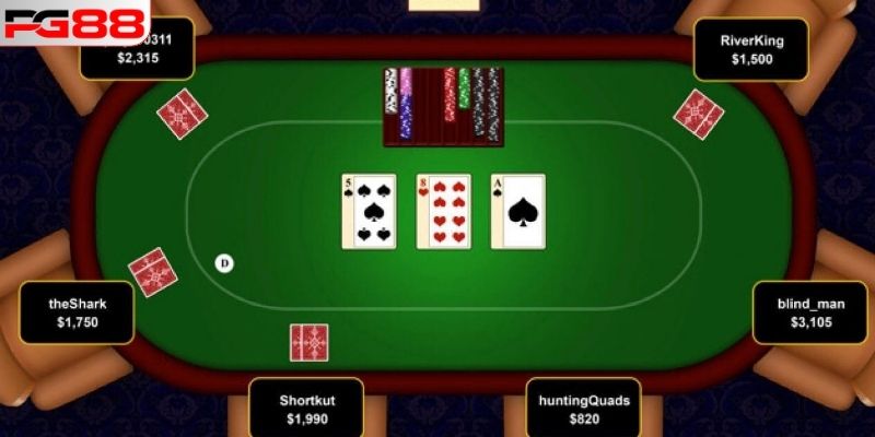 Bài Poker PG88 – Tựa Game Online Kinh Điển Nhất Làng Bạc 2 4 vòng chơi hợp lệ trên bàn Poker